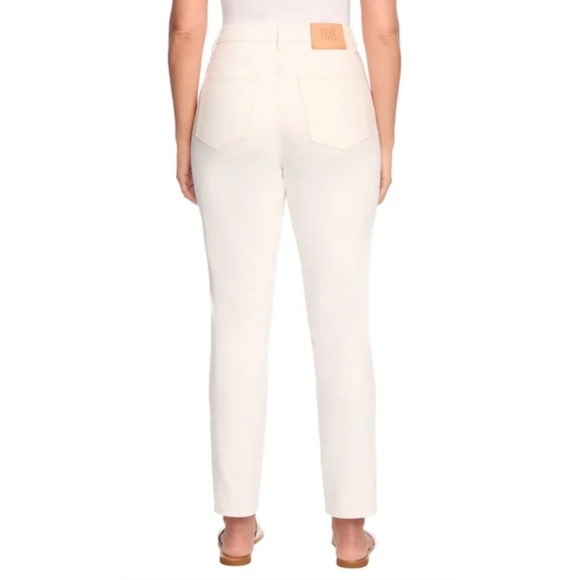 Frye High-Rise‎ Crop Jeans Cream Denim Womens Size 12/31 - Picture 5 of 7